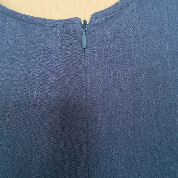 NATURAL LIFE Avery Blue V-Neck Wide-Leg Jumpsuit, Size Medium - Picture 6 of 11